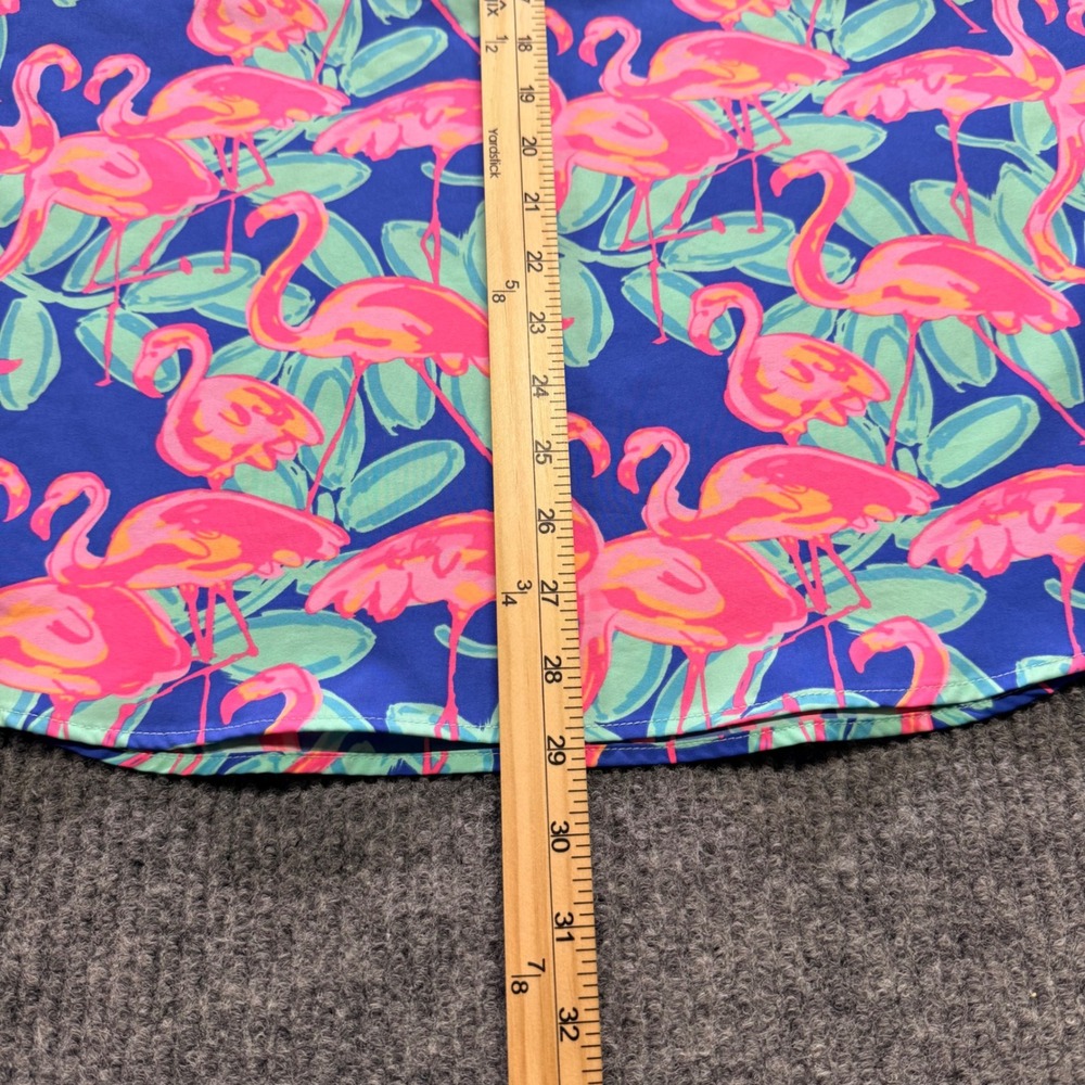 Chubbies Mens Medium Flamingo Print Short Sleeve Popover Lot of 2 Shirts - Picture 6 of 16